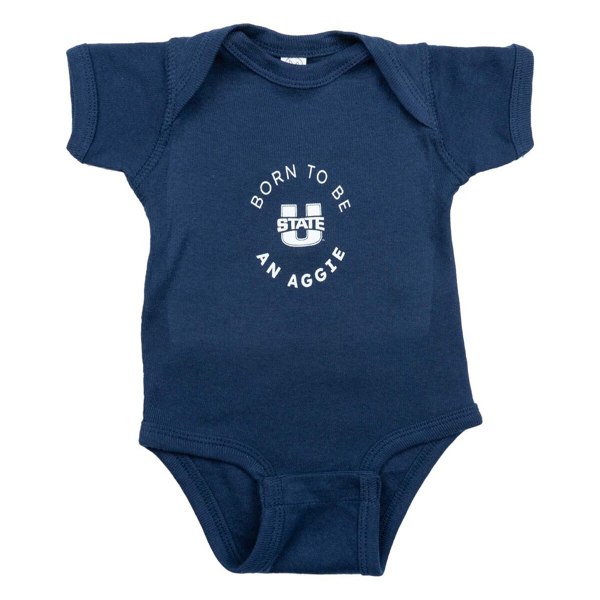Born to be an aggie onsie navy blue